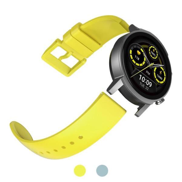 Ticwatch] E3 スマートウォッチバンド ラバーベルト シリコン20mm 防水