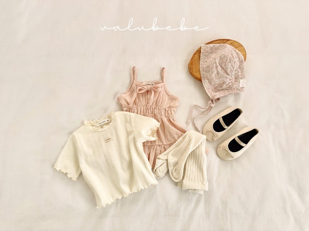 [valubebe] Shirred tie dress / [벨루베베] 셔링끈원피스