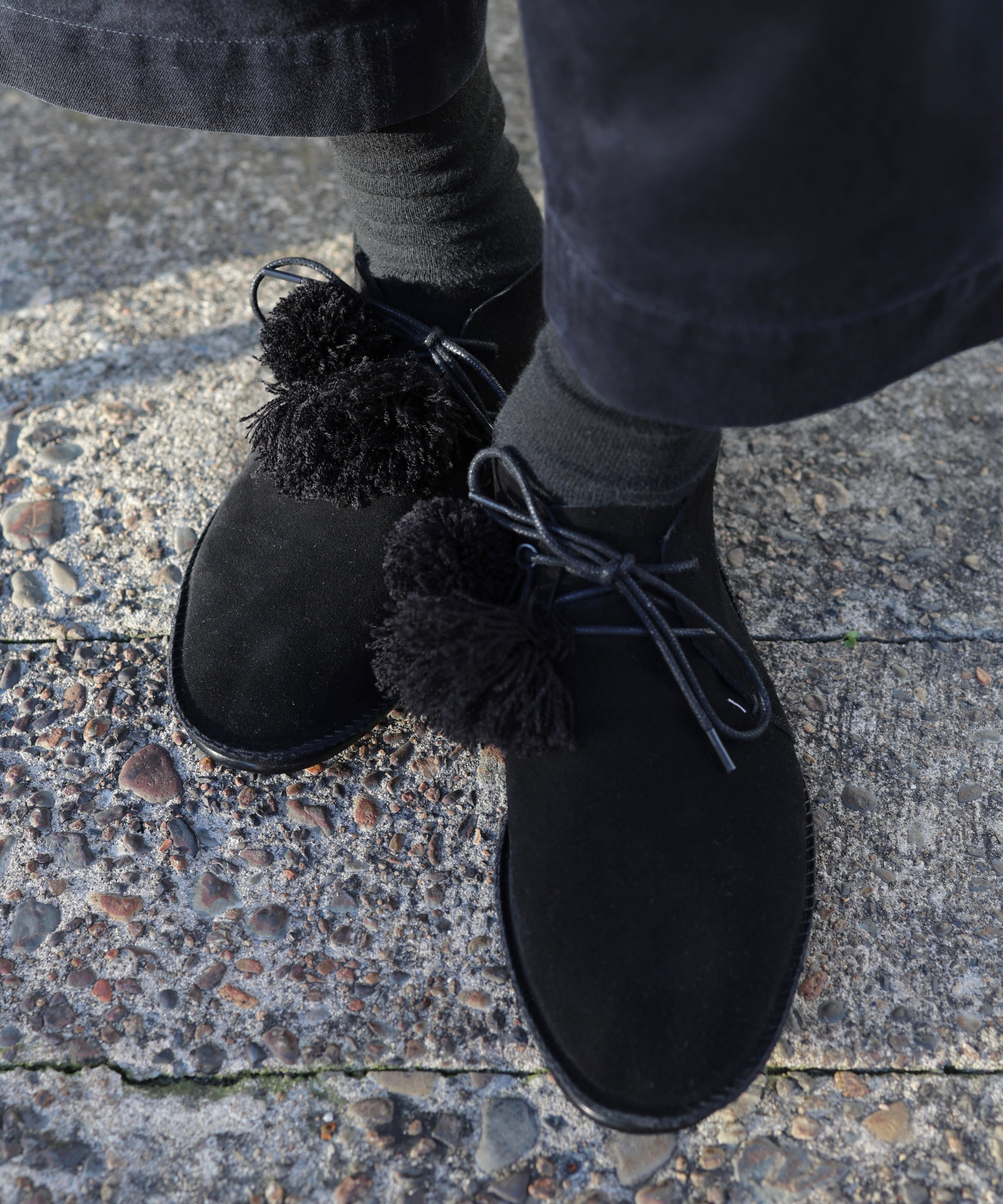 Midorikawa / MID26SS-A03 MOCCASIN CHUKKA BOOTS (BLACK