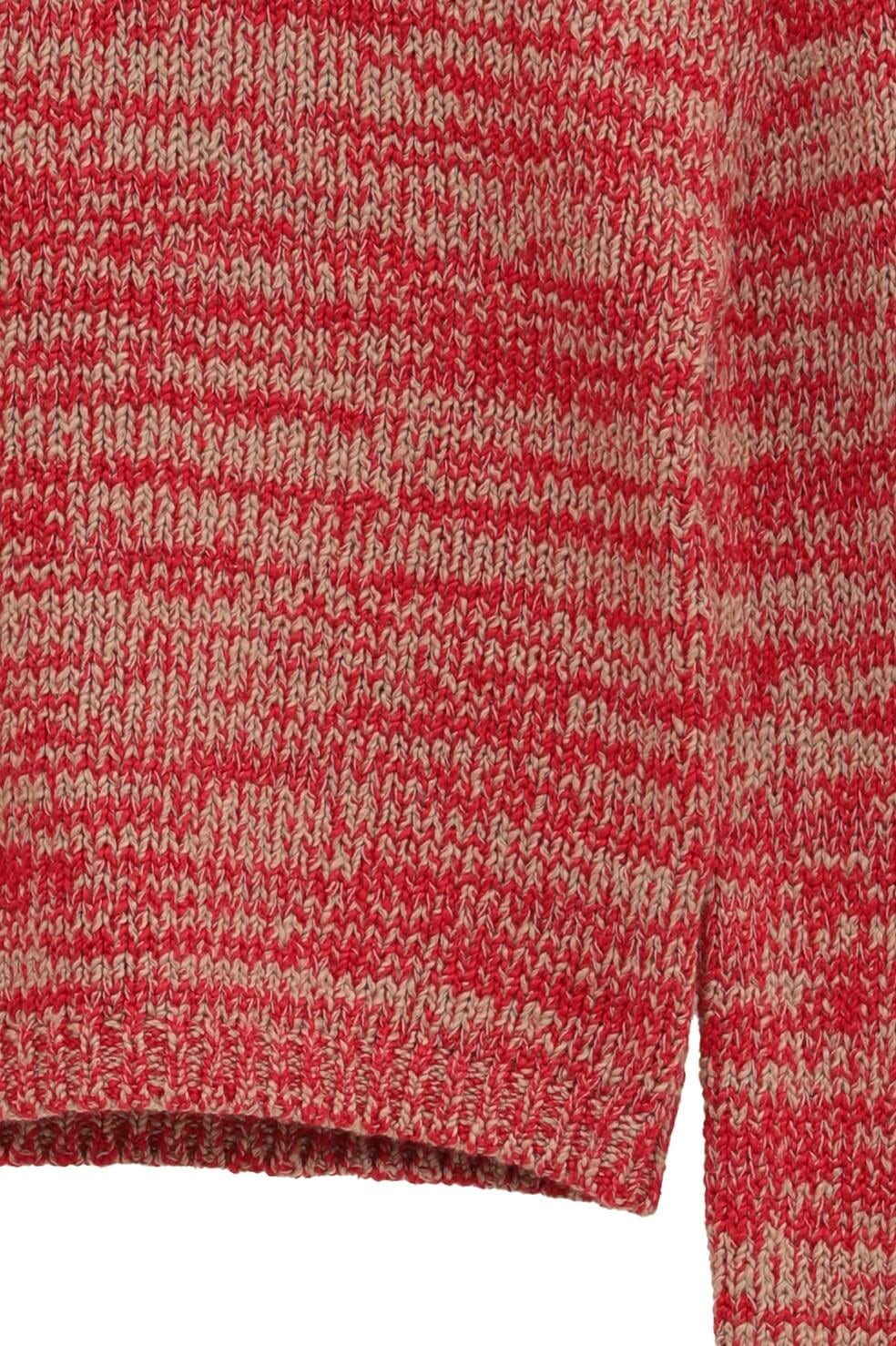CLANE COTTON SHORT KNIT TOPS -RED- | Chapel