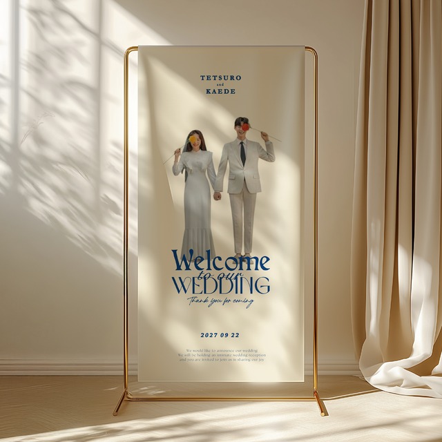 ウェディング タペストリー｜選べるカラー｜結婚式　#07