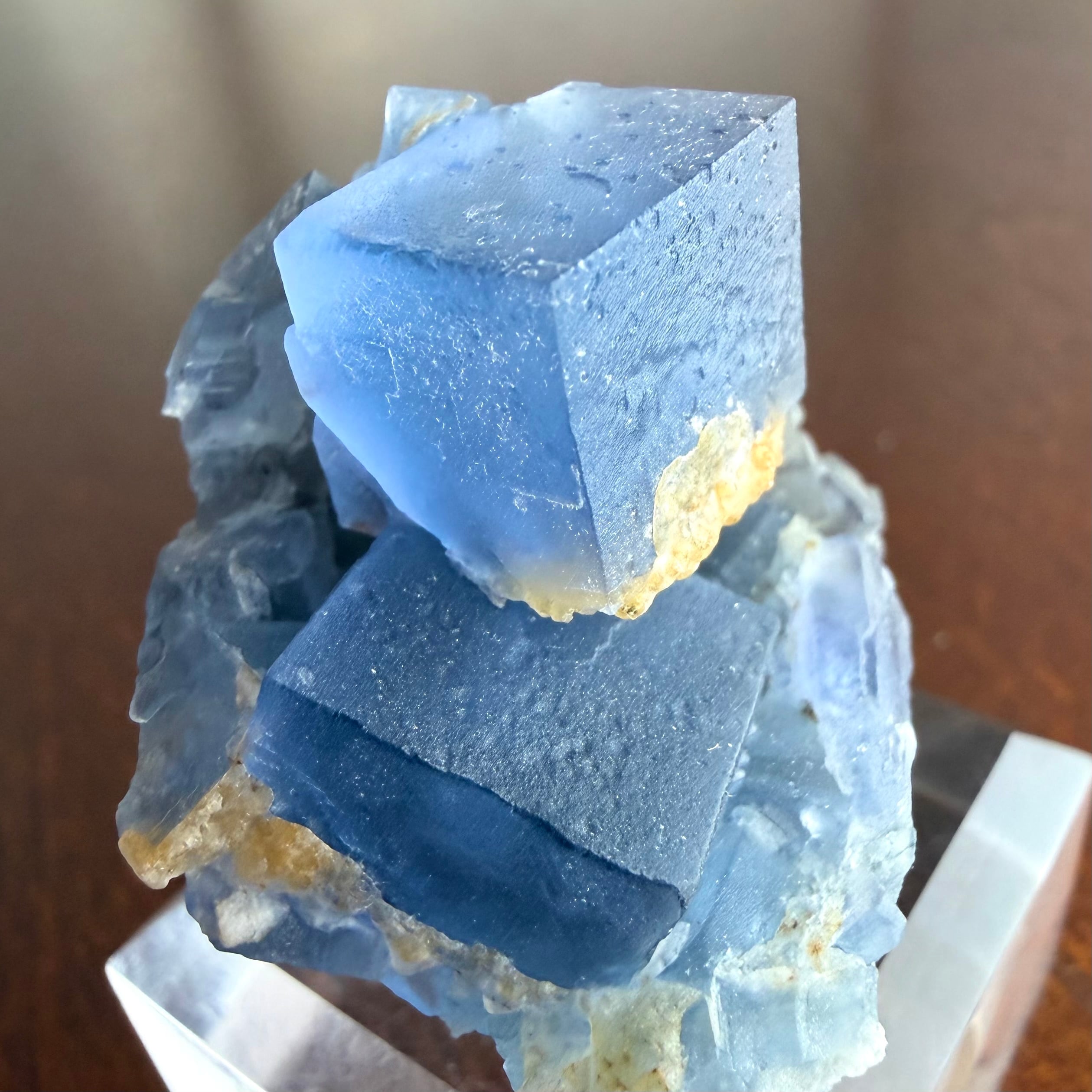 結晶の状態は珍しい】フローライト ペーニャ産 44×40×37mm 結晶の状態