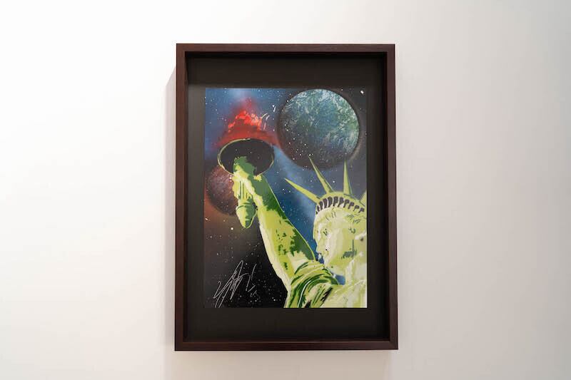 The Statue of Liberty / 宇宙、自由の女神をテーマにしたスプレー