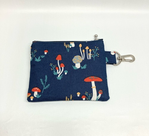 カードケース　キーポーチ　カードキーケース　きのこ｜とりさん工房ーかわいいハンドメイドポーチ