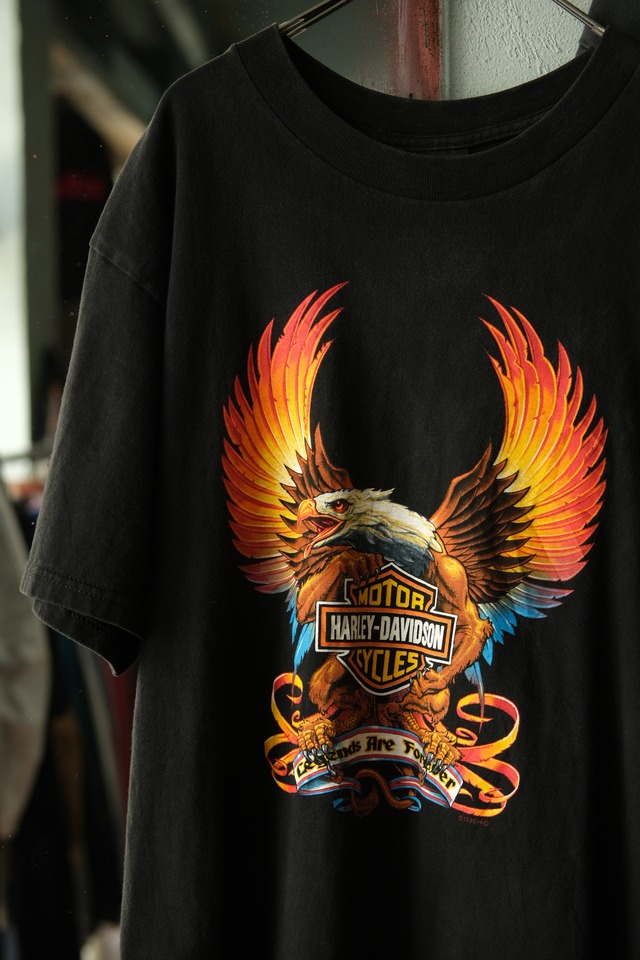 Utah／90's "Harley-Davidson" print t-shirt