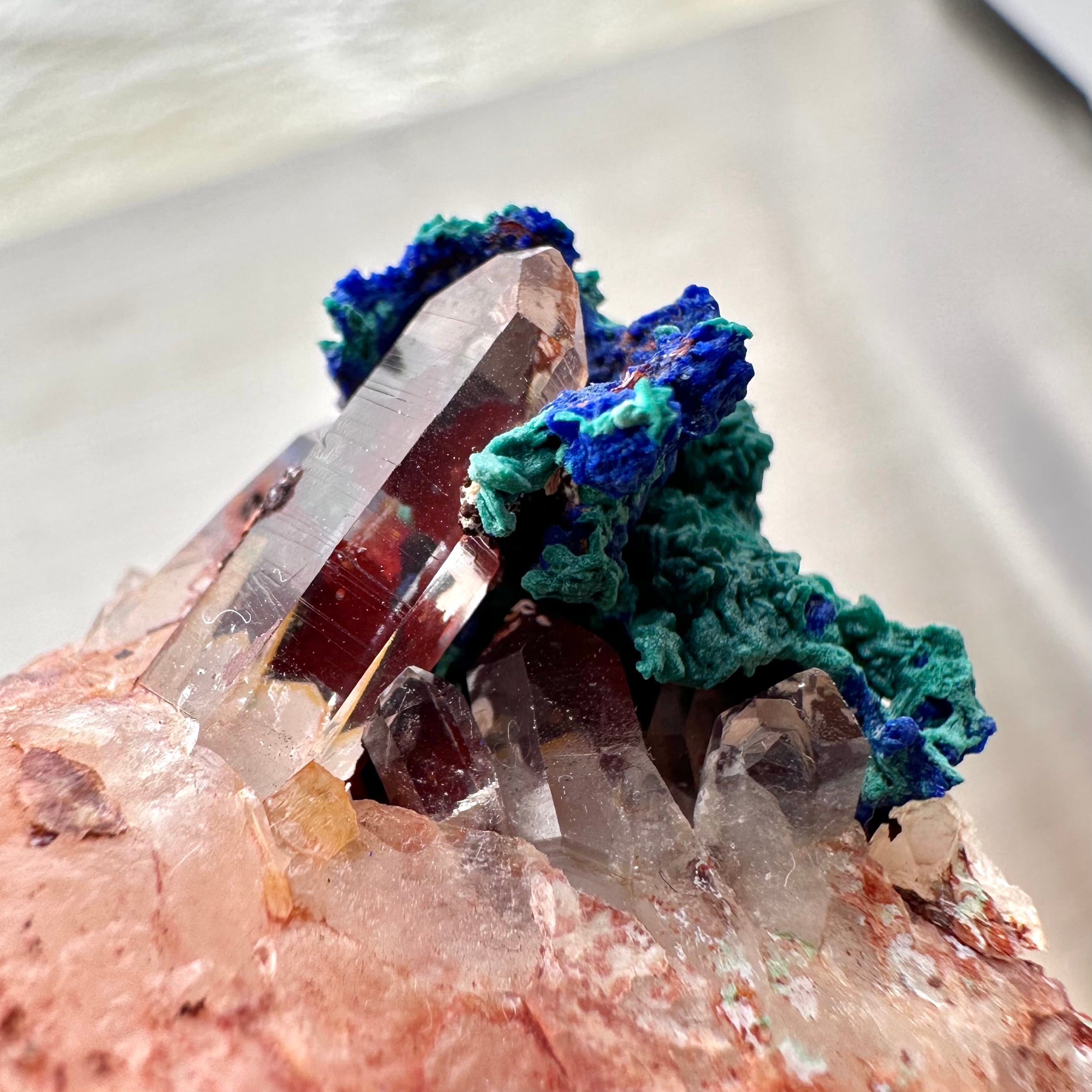 アズライト / マラカイト / クォーツ【Azurite & Malachite on