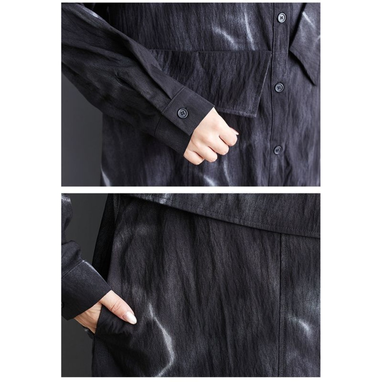 モノクロアート シャツワンピース 00183