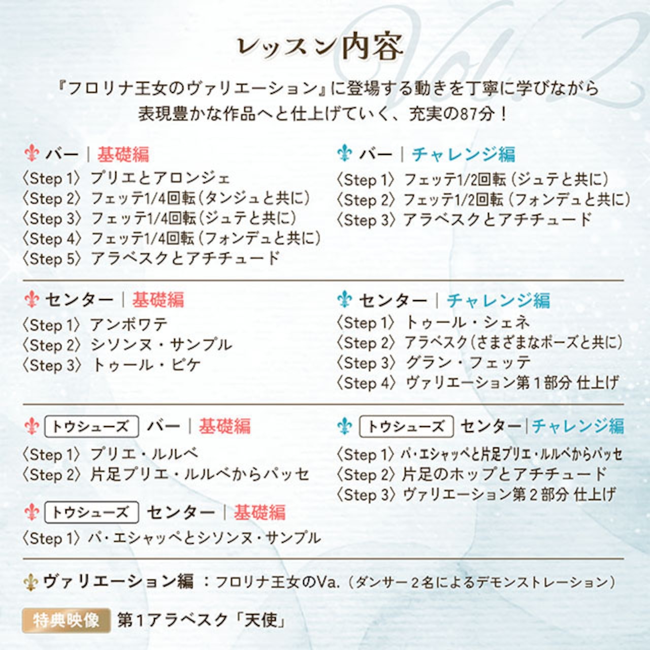 【 3本セット】ステップアップBalletレッスン Vol.1〜3
