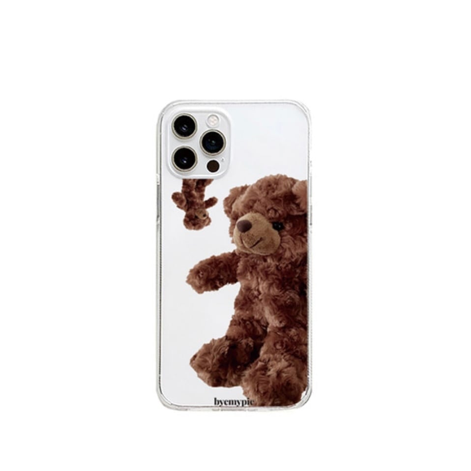 【byemypie】turn bear / iphone スマホ ケース カバー ジェリー ソフト ハード ベア 韓国 雑貨