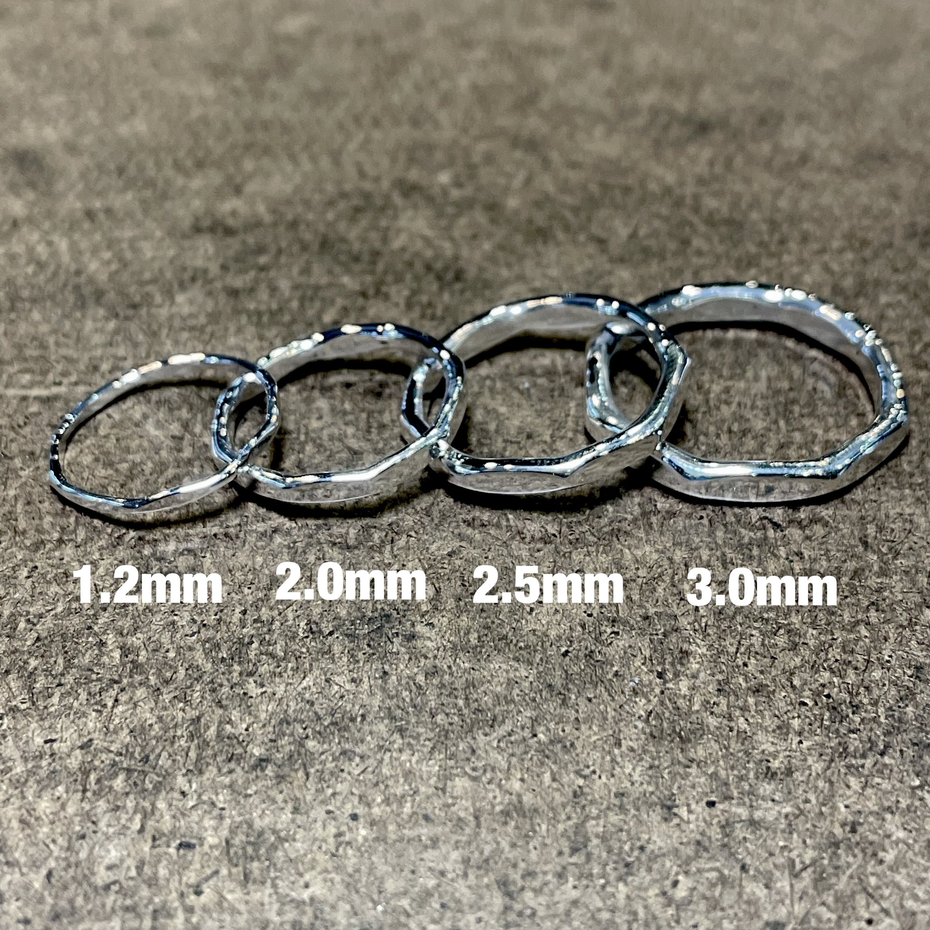 メモリアルリング】Silver925（シルバー925 ）製ハンドメイドリング2mm