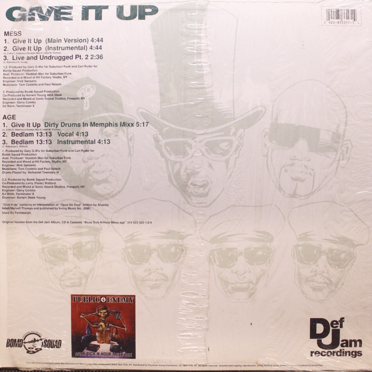 Public Enemy / Give It Up [853 317-1] - 画像2