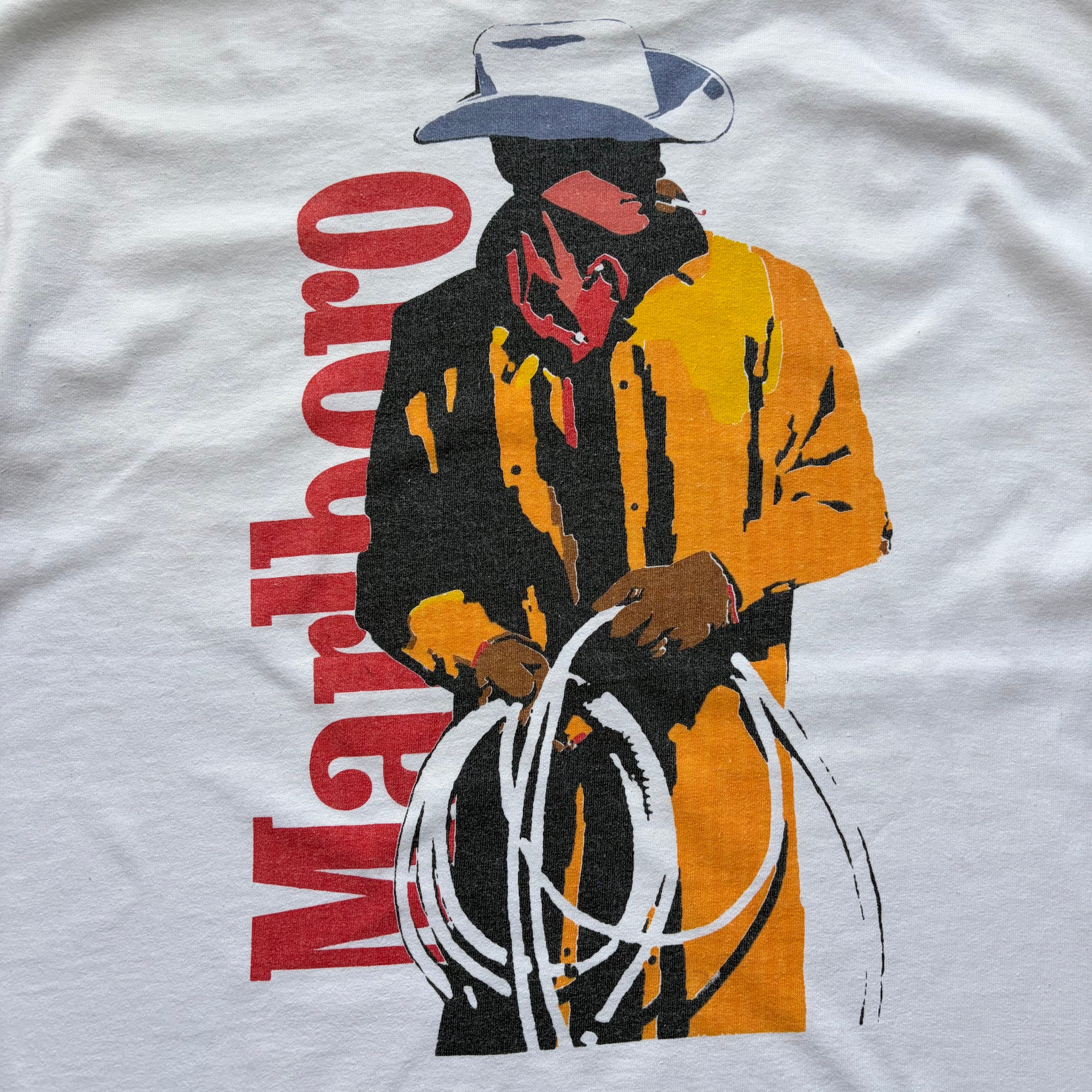 フェード抜群　90s USA製 Marlboro カーボーイ　シングルステッチ 90s Marlboro COWBOY MAN Pocket Tee/マルボロ Tシャツ | flexx used