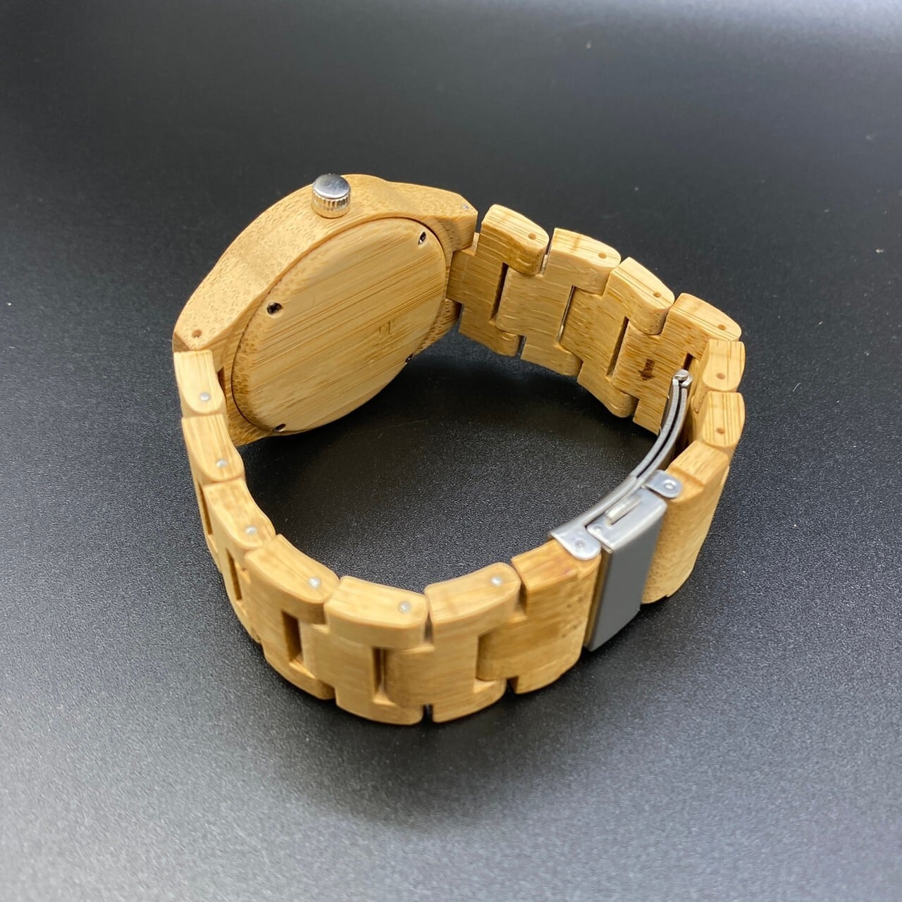 ウッドウォッチ001 エイサー 木時計 木製腕時計 沖縄デザイン 太鼓