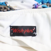 社交ダンス 衣装 Wish plus ウィッシュプラス ドレス ワンピース スタンダード ネイビー系 パープル系 ホワイト系 紺 紫 花柄 ダンス パーティ 発表会 デモ 競技 フロート レース フリル 発表会 エレガント 華やか