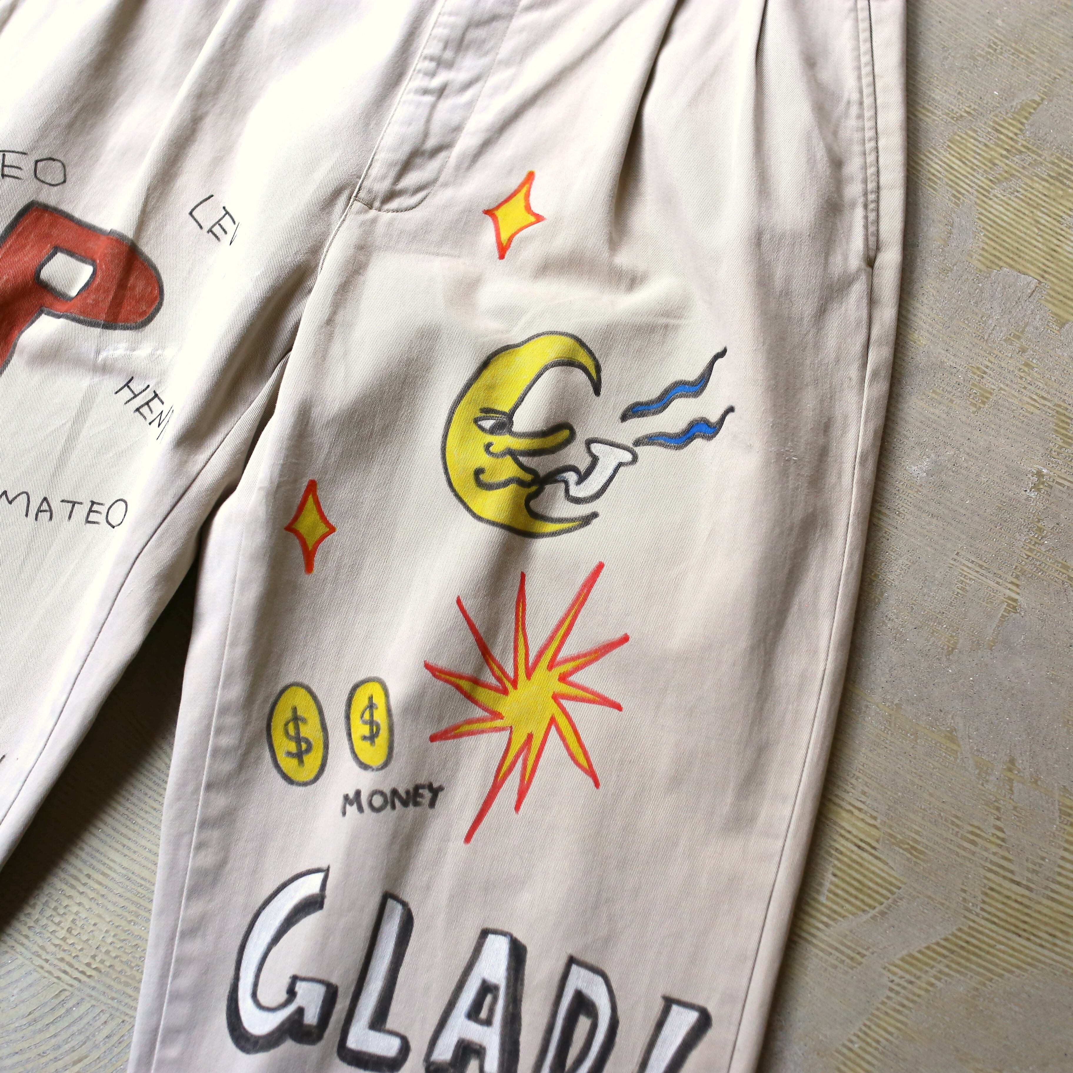 RALPH LAUREN】HAND PAINT DESIGN MEMORIAL PANTS / ラルフローレン