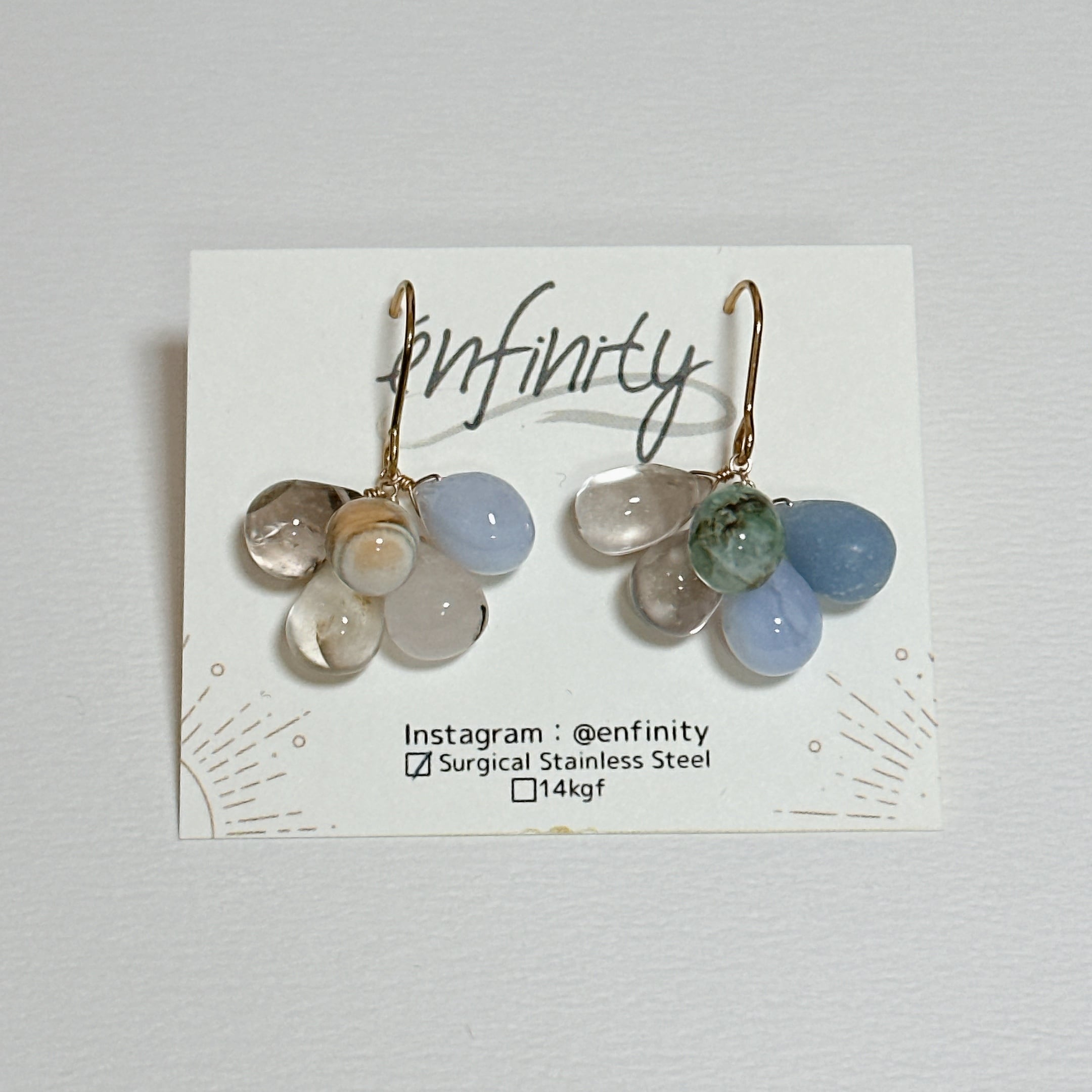 ハンドメイドピアス3433 ピアス ニッケルフリー メタル 朝顔 ワイヤー フラワー 花 金魚