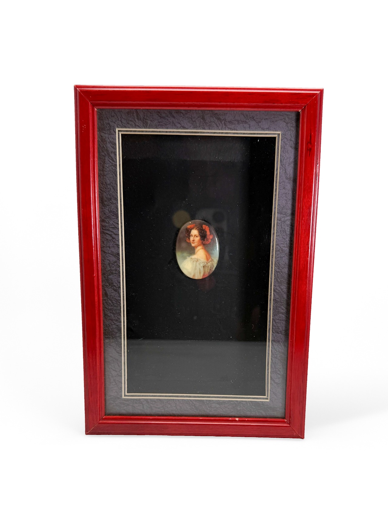 ヴィンテージ雑貨 ミニ肖像画カメオ額装アート