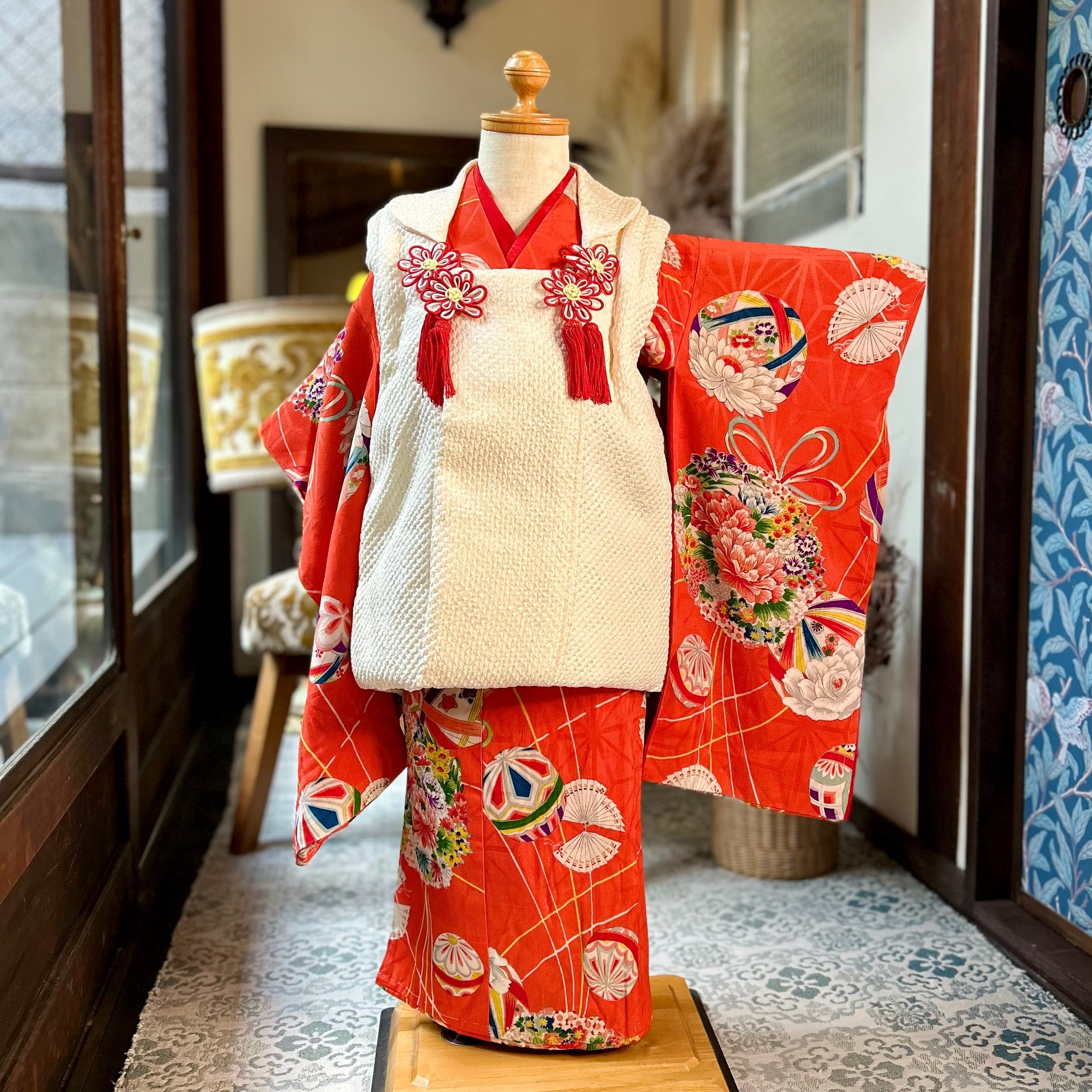 アンティーク　子供着物　身丈139センチ 子供着物 | kimono tento