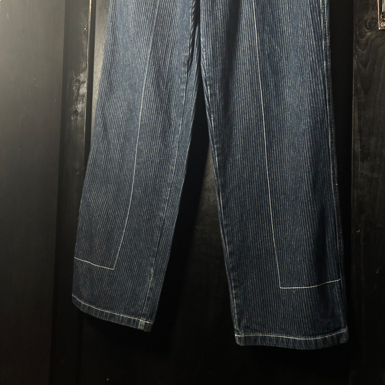 KARL KANI コーデュロイ調　Hip Hop ワイドパンツ　ネイビー　カールカナイ　W30