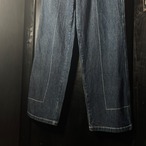 KARL KANI コーデュロイ調　Hip Hop ワイドパンツ　ネイビー　カールカナイ　W30