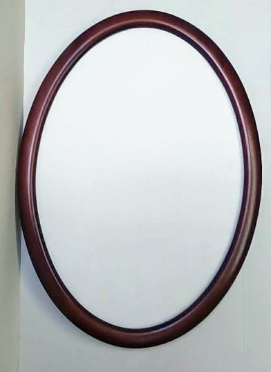 額縁 楕円 ブラウン35x50（5629）ガラス入り 額縁外寸40.0x55.0x2.3