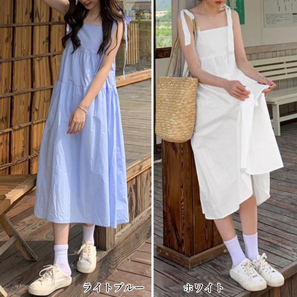 ティアード キャミワンピース レディース 春夏 大人 かわいい きれいめ フェミニン おしゃれ リボン 大人可愛い 大人女子
