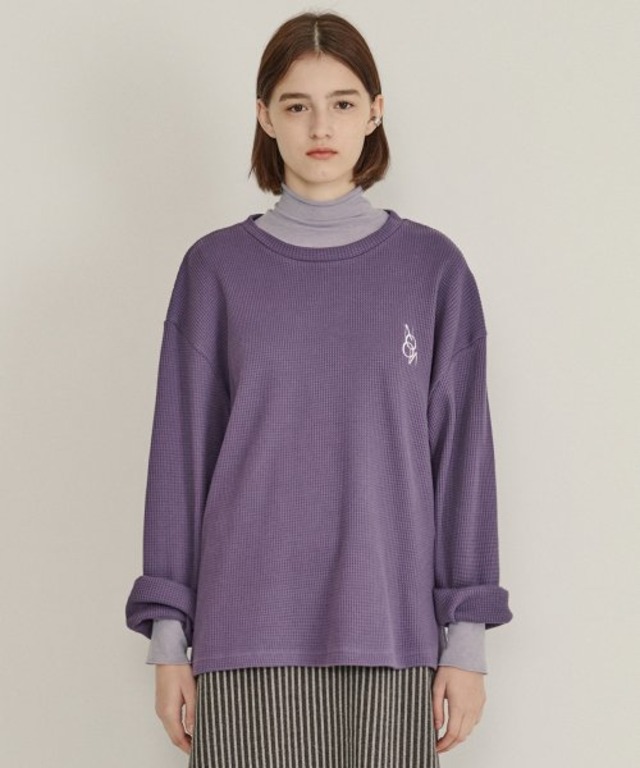 [SINOON] WAFFLE LONGSLEEVES TEE