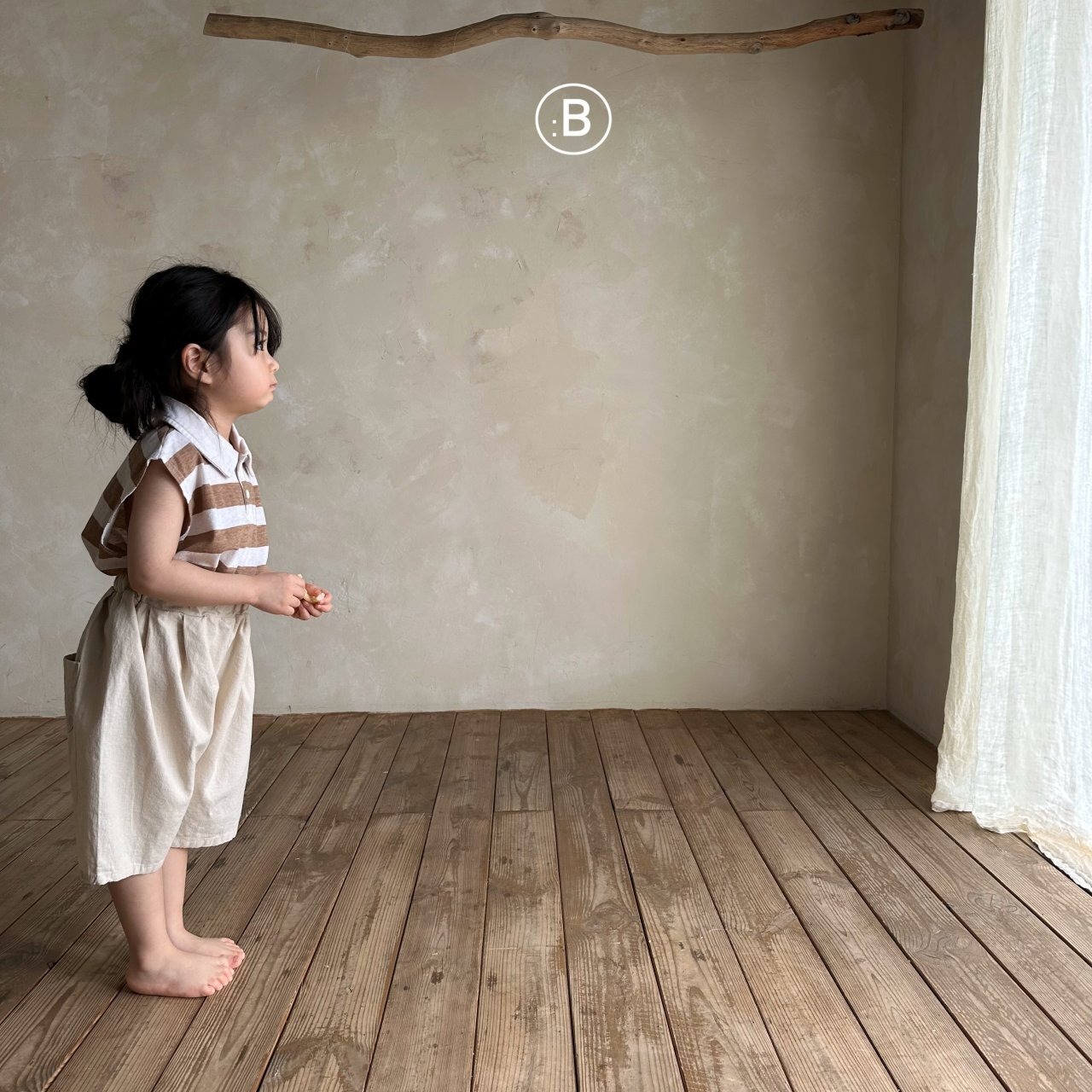 【Bella bambina】フィンガーパンツ クリーム 80~130cm 240718 - 4