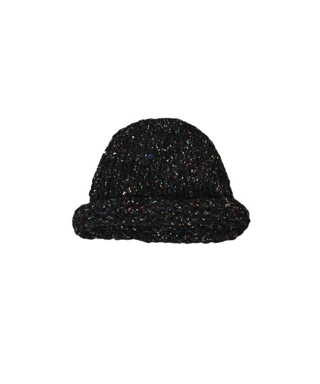 Indietro Association / IA-6163 ROLL KNIT CAP(BLACK)