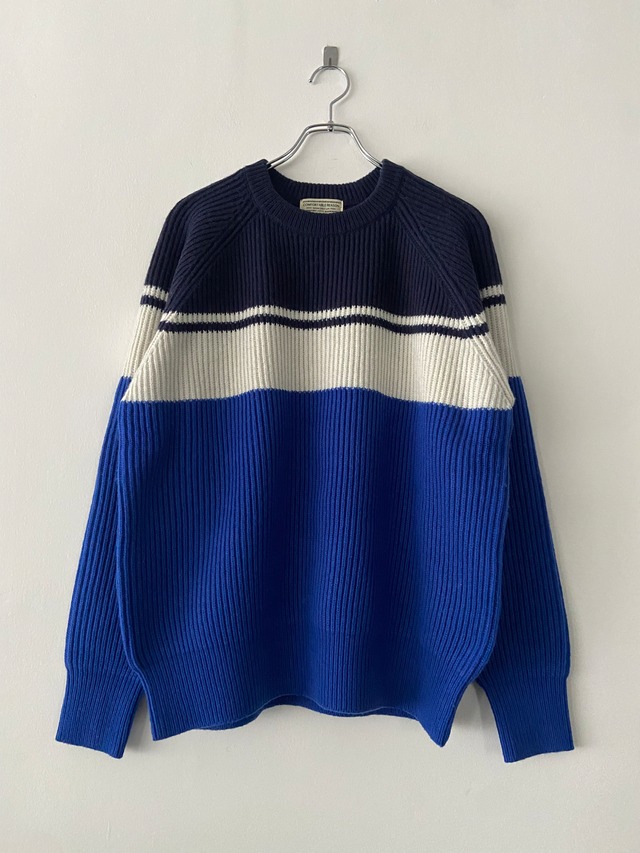 COMFORTABLE REASON / AUDIENCE KNIT / BLUE×NAVY
