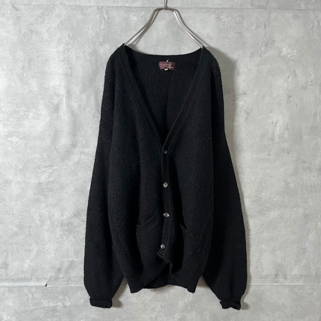 #5485 black color wool cardigan