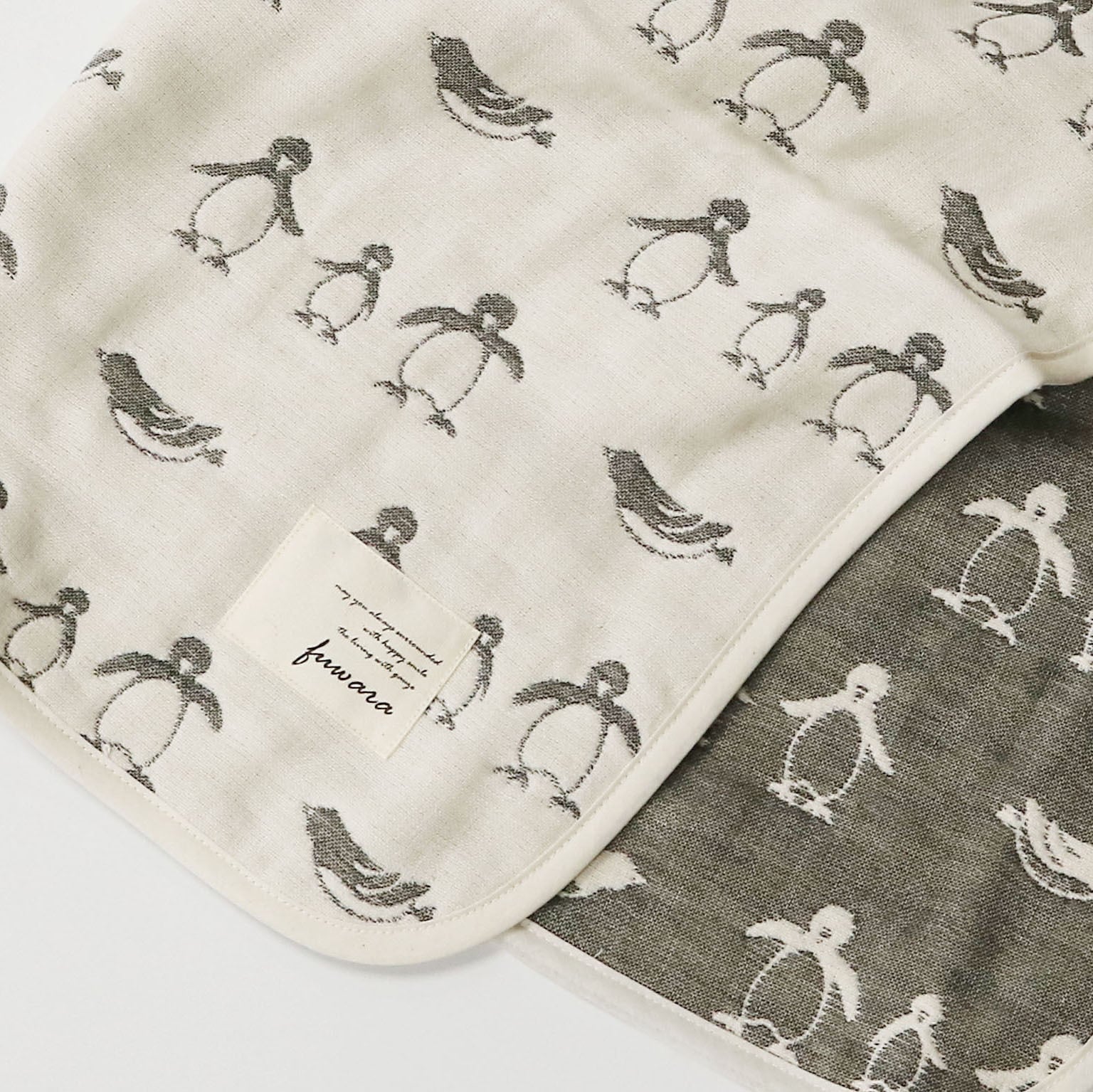 55×70☆カラフルペンギン☆ガーゼケット☆ハンドメイド 55×70☆カラフルペンギン☆ガーゼケット☆ハンドメイド 【公式通販】