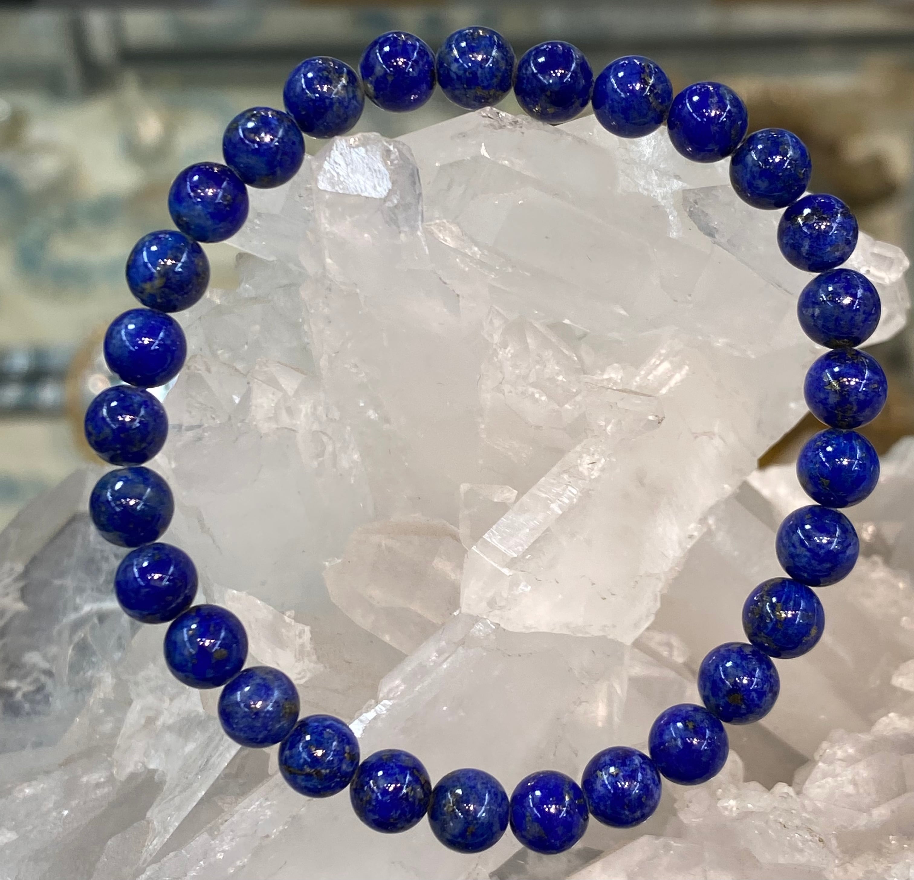 ハイグレード天然ラピスラズリブレスレット6㎜ | 水晶・天然石