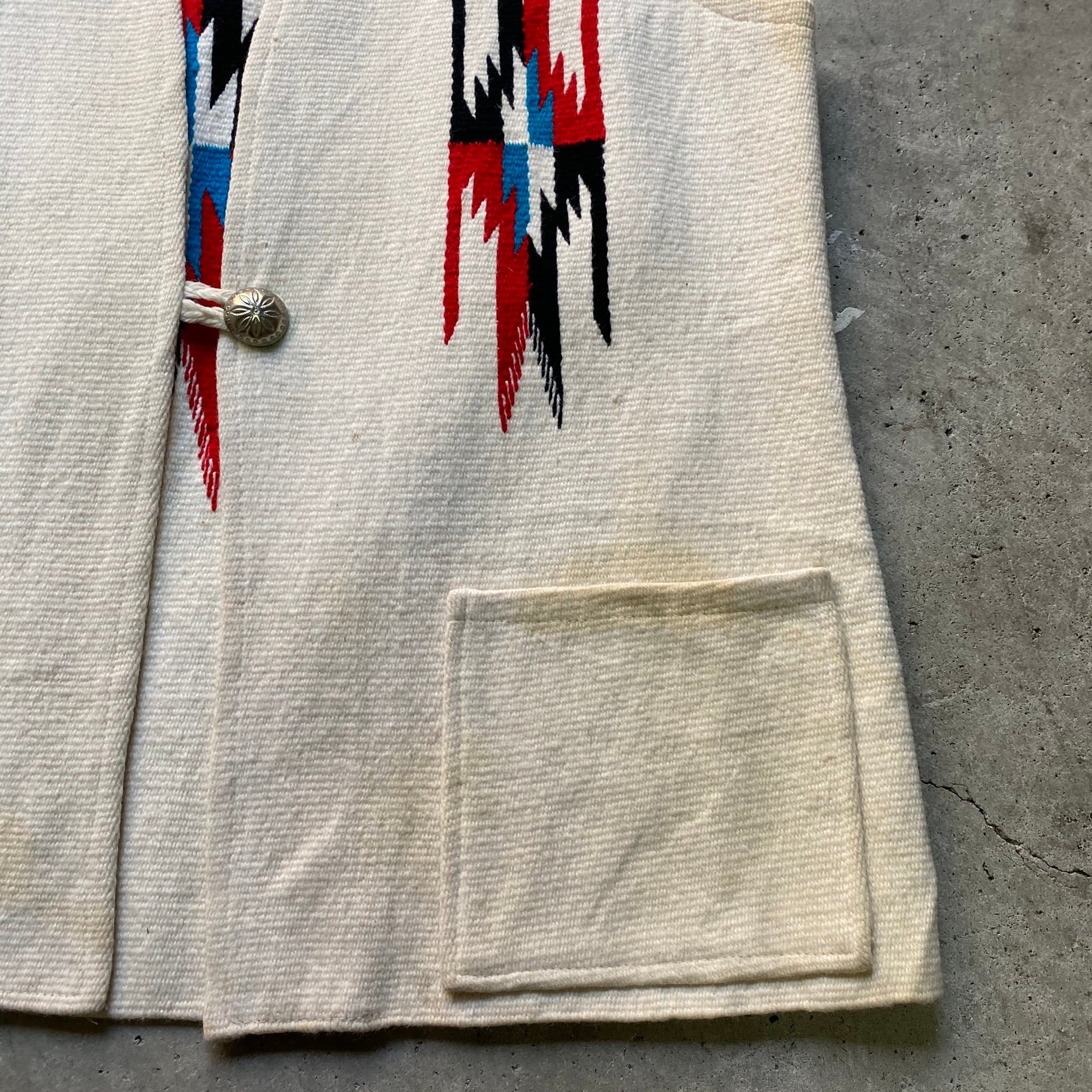 ビンテージ AMERICANCRAFT チマヨベスト ウールベスト ネイティブ柄 