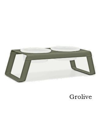 MiaCara Dog Feeder ミアカラ ドッグフィーダー　フードボール MiaCara Desco - Dog Feeder with Porcelain Bowls M | With Wanko