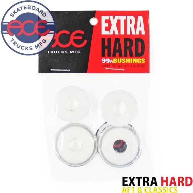【新製品】 エース │スケボー パーツ ブッシュ EXハード│Ace Replacement Bushings AF1 & CLASSICS Extra Hard スケートボード ブッシングセット クラシック クッシュ スケボー1台分