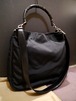 美品◆GUCCI グッチ バンブー ハンドショルダー2way バッグ 黒◆
