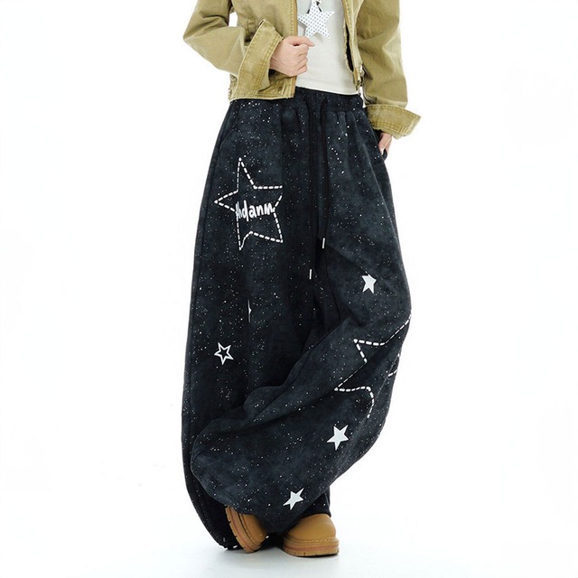 ダッシュラインスターミックススウェットパンツ 2col   R02862