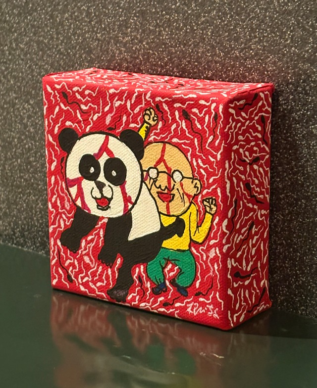 1点もの3Dキャンバス絵画『踊ろうよ！』