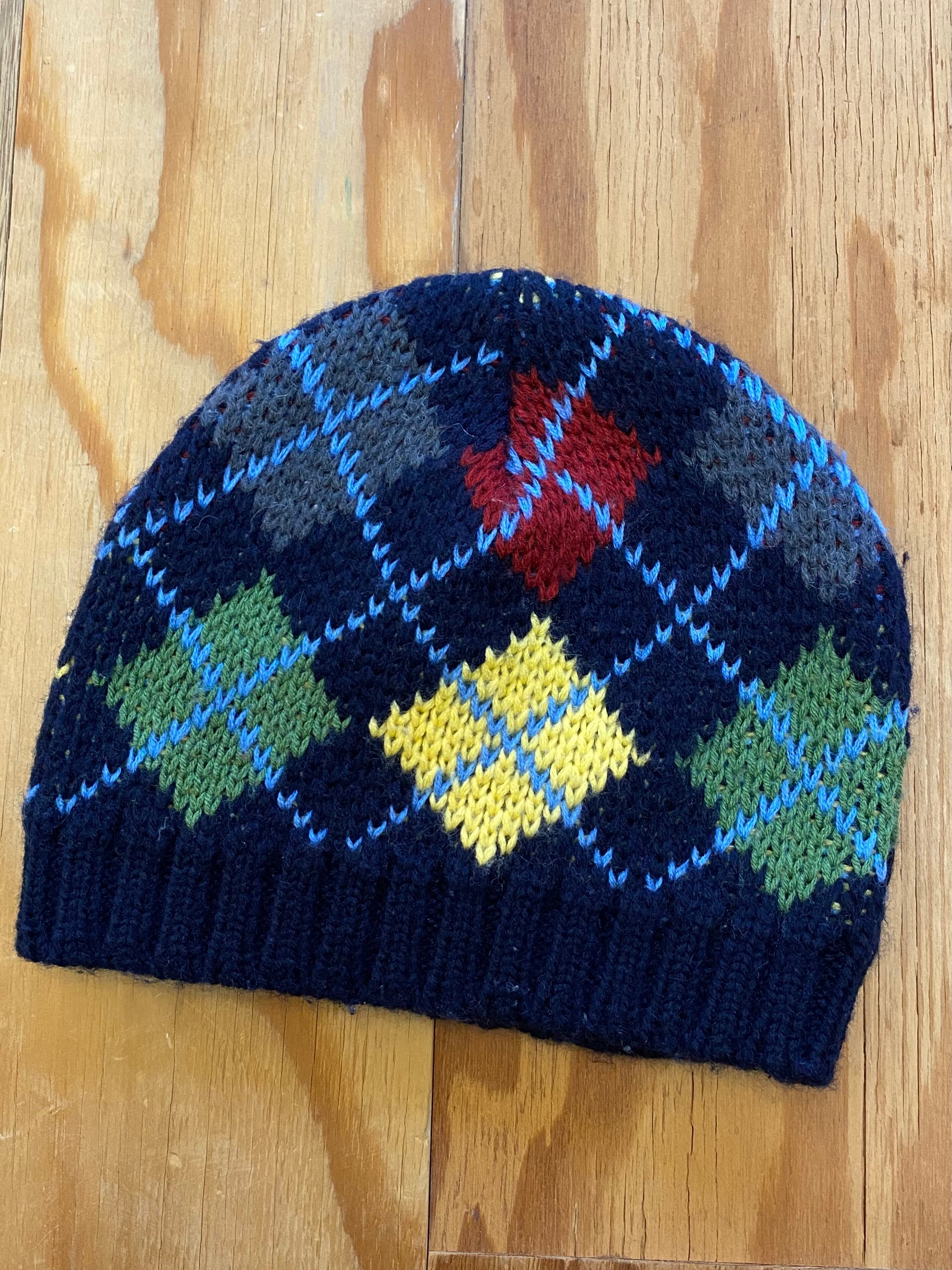 "Argyle Check BEANIE" アーガイル柄ビーニー