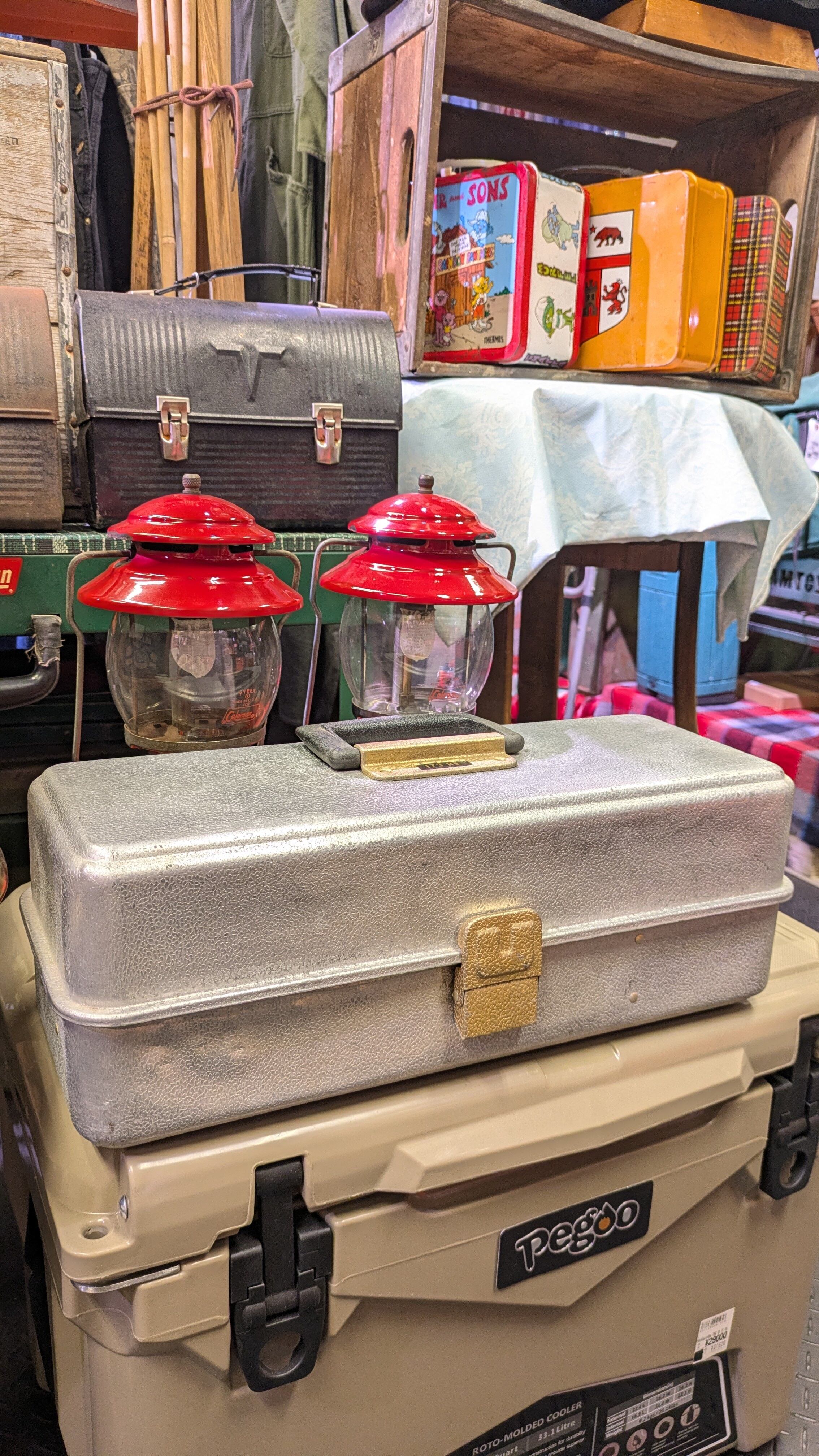 Vintage SIMONSEN TackleBox ToolBox Antique Fishing USA ビンテージ