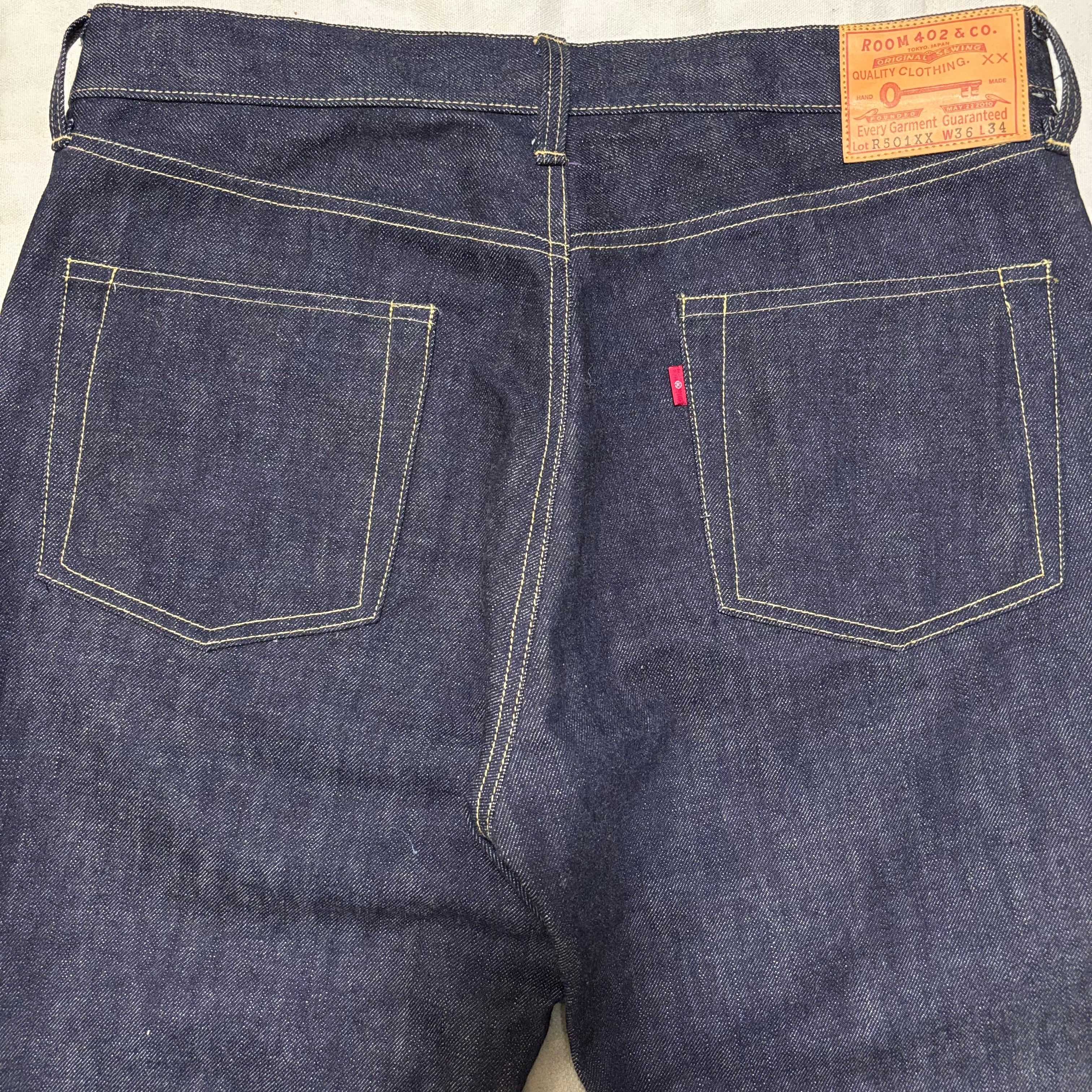 ハンドメイド 大戦モデル W36 デニム パンツ ジーパンR501XX WWⅡ