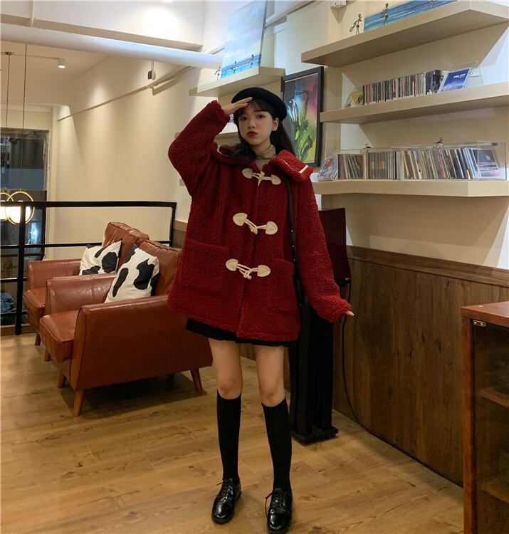 スタンダードレッド 赤ボタンコート レディース ロング マキシ スタンダードレッド 赤ボタンコート レディース ロング マキシ
