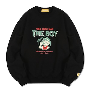 [MAINBOOTH] The Boy Sweatshirt(BLACK) 正規品 韓国 ブランド トレーナー