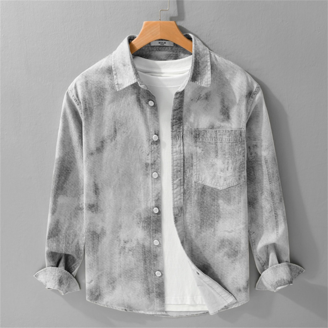 Smoky Gradient Pattern Shirt / スモーキー グラデーション パターン シャツ