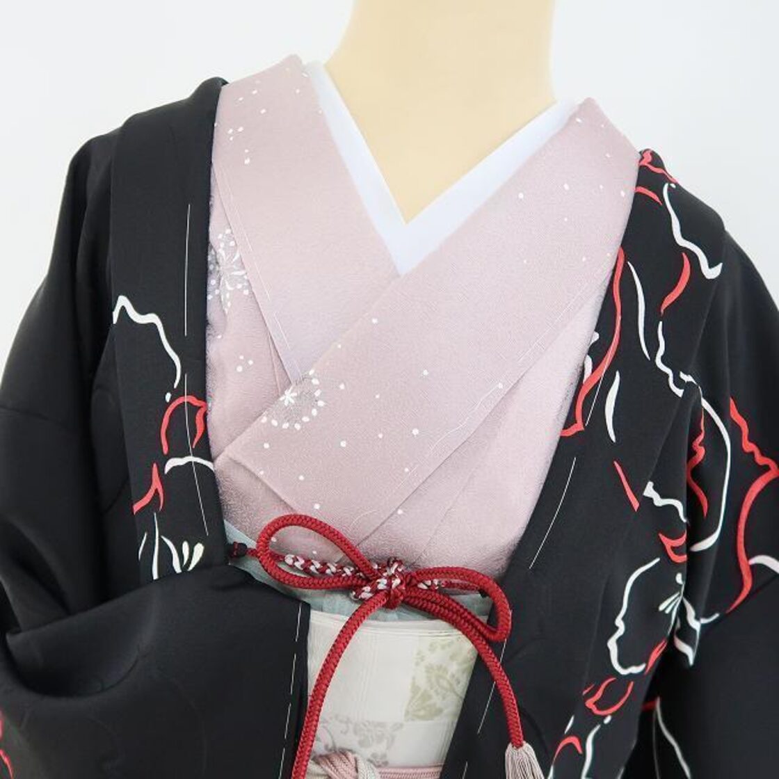 新品 ロング丈 着物“拘り抜いて辿り着く自分らしくあるべき姿”紐付き  