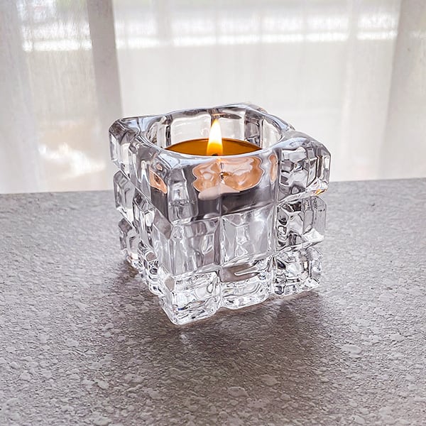 アイスキューブ型 キャンドルホルダー 2個セット | Russel 海外