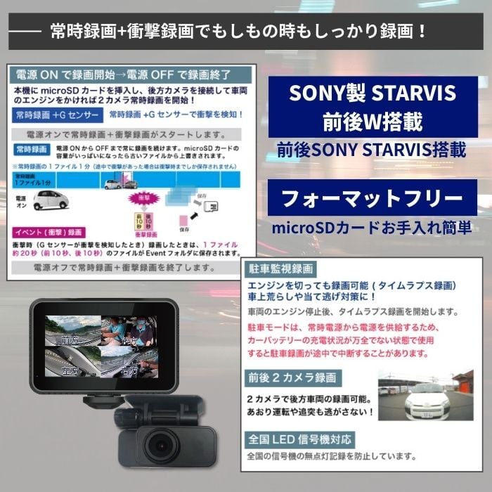 WATEX 360°超広角視野カメラドライブレコーダー DVR-NEO360 ☆日本製
