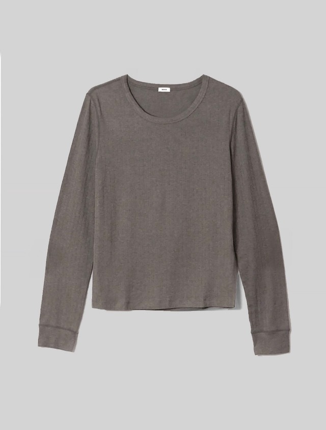 (予約) taffeta / Wool ribbed tee 4color
