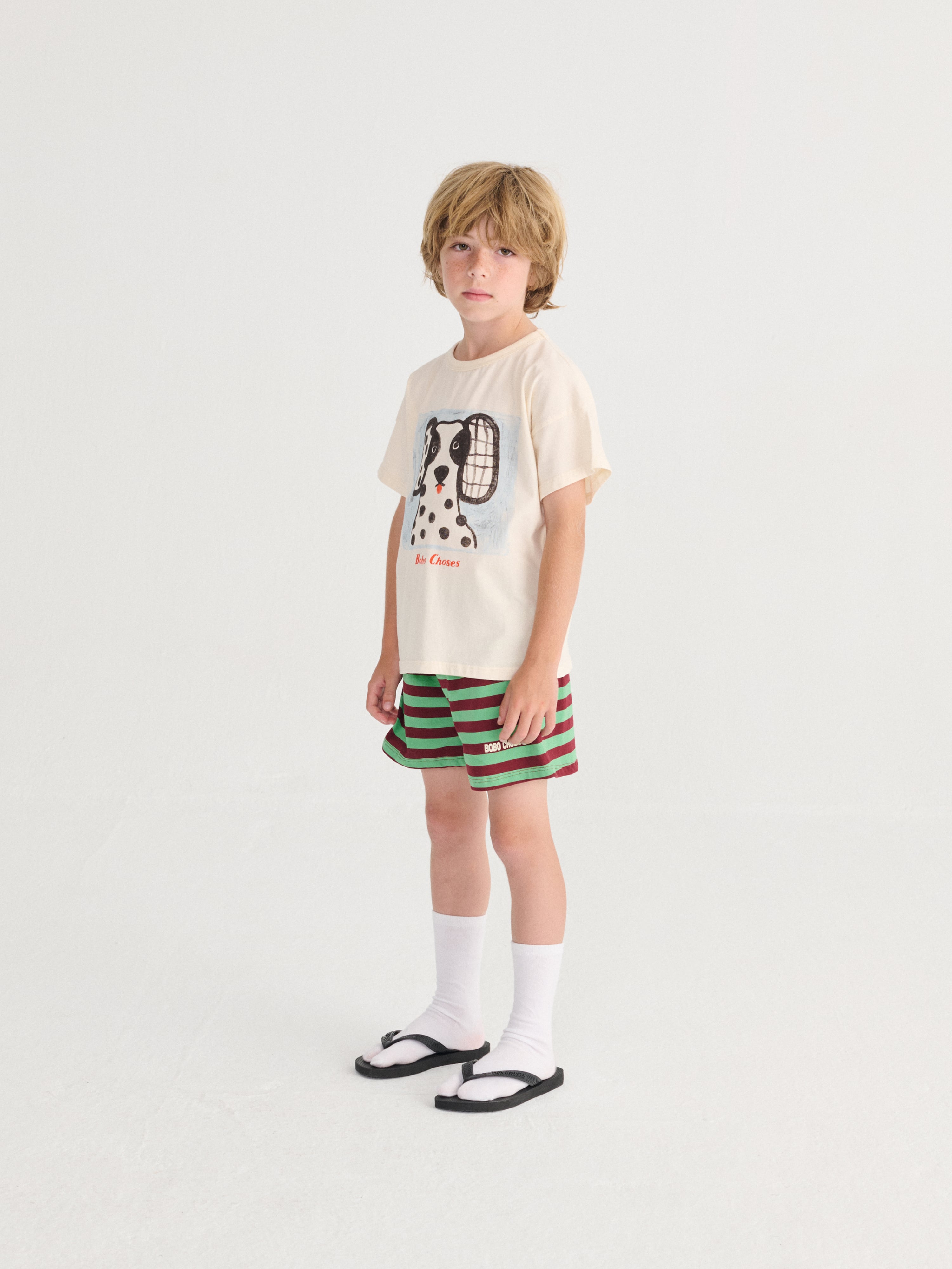 26SS】bobochoses(ボボショセス)Van Dog T-shirt(2-3y/4-5y/6-7y/8-9y